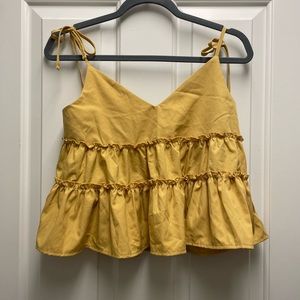 Yellow summer tank